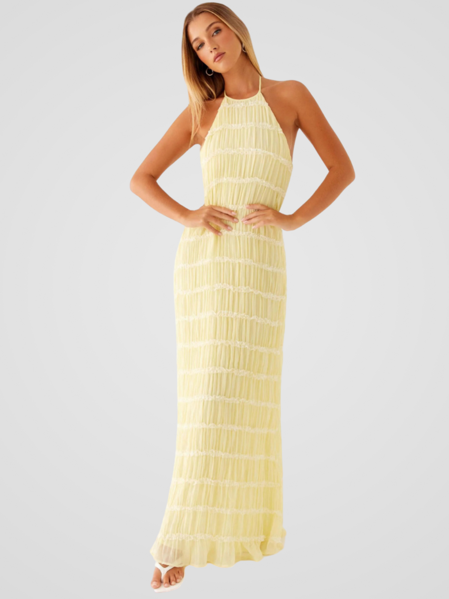 SOLÈNE TEXTURE MAXIKLEID