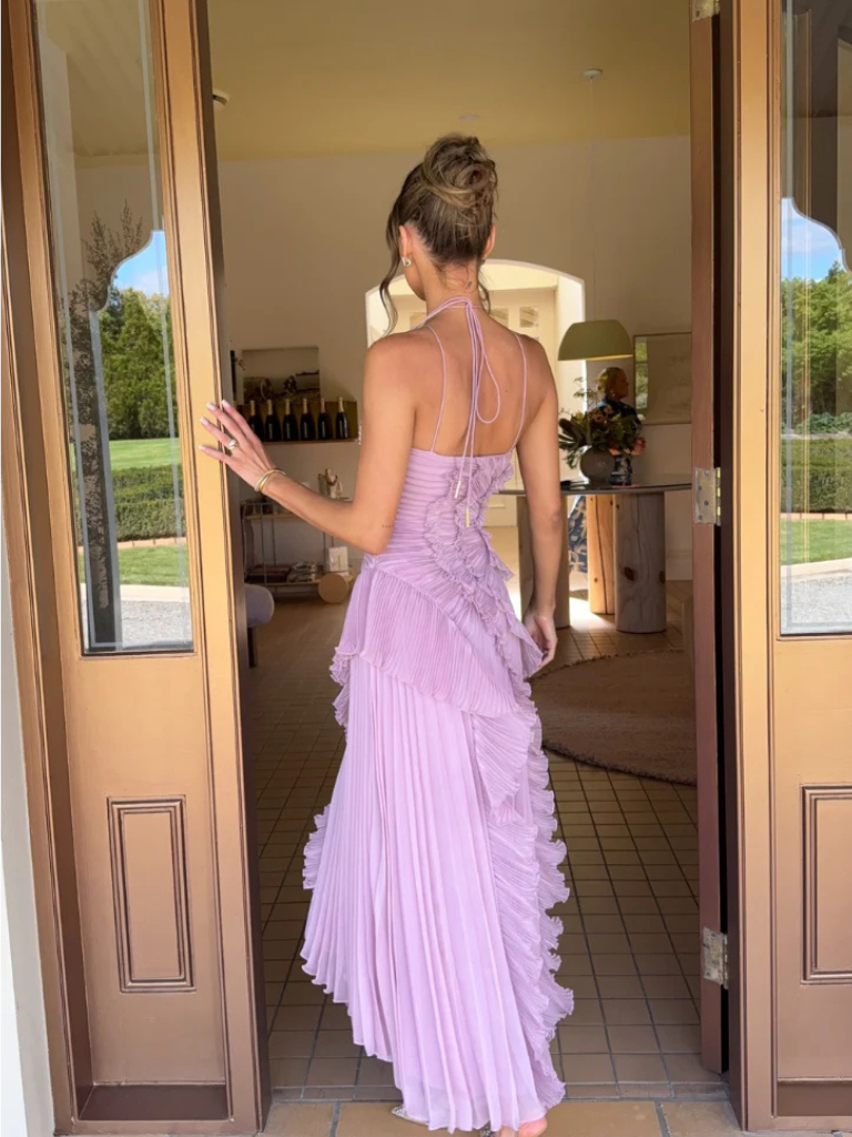 LILAC CASCADE DRESS