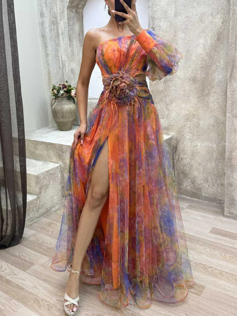 FLEUR MIRAGE MAXIKLEID